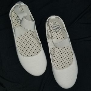 White Ballet Shoe Style Mary Janes